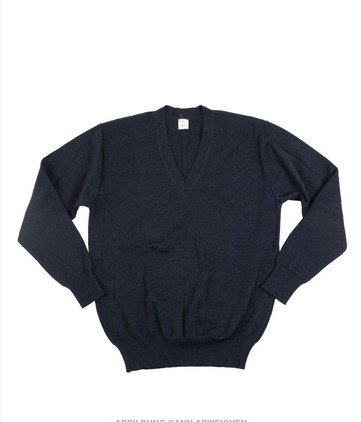 PULOVER CEH ALBASTRU CU GULER IN 'V' - CA NOU