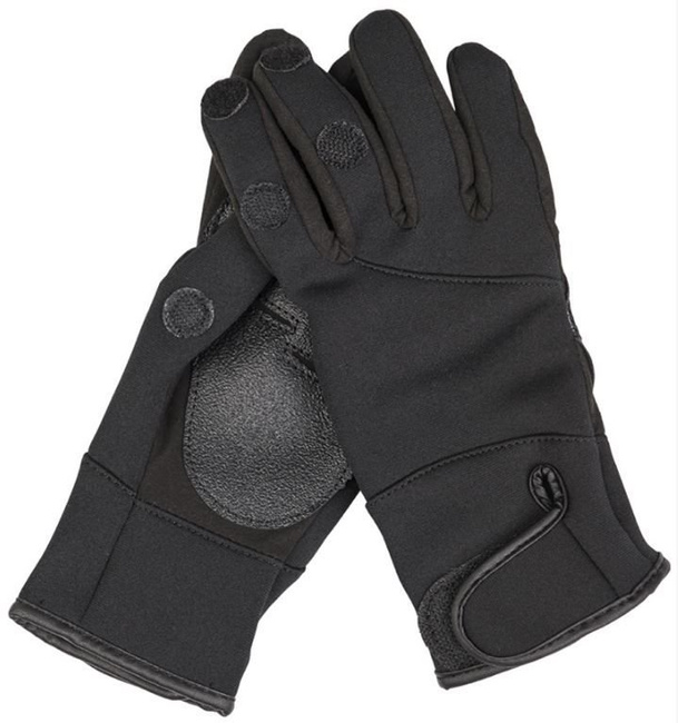 BLACK NEOPRENE/AMARO SHOOTING GLOVES
