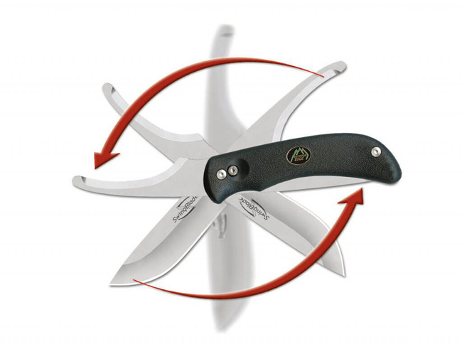 FIXED BLADE KNIFE SWING BLADE CLAM PACK - BLACK - OUTDOOR EDGE