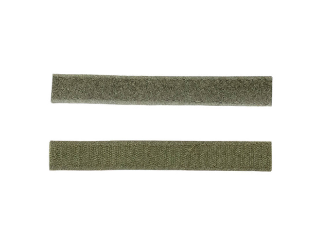 PANOU VELCRO (SCAI) - 1 SET - DOUA FETE MOALE/TARE - 14 X 2 CM - OLIV