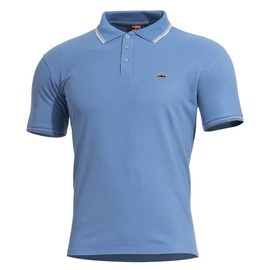 TRICOU POLO - ANIKETOS STRIPES - Pentagon® - ALBASTRU AZUR