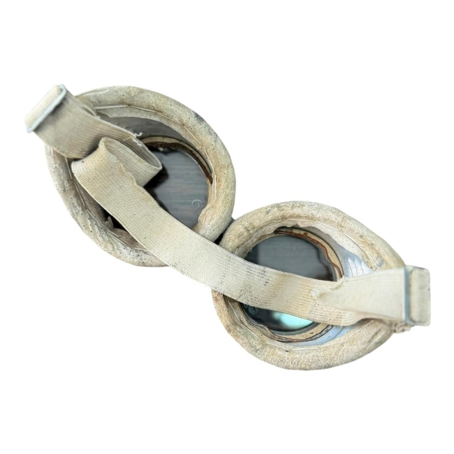 Ochelari protectie sudura, din aluminiu - Anii 1970 - Industria RSR - Surplus Militar Armata Romana - Metalic - In Stare Buna