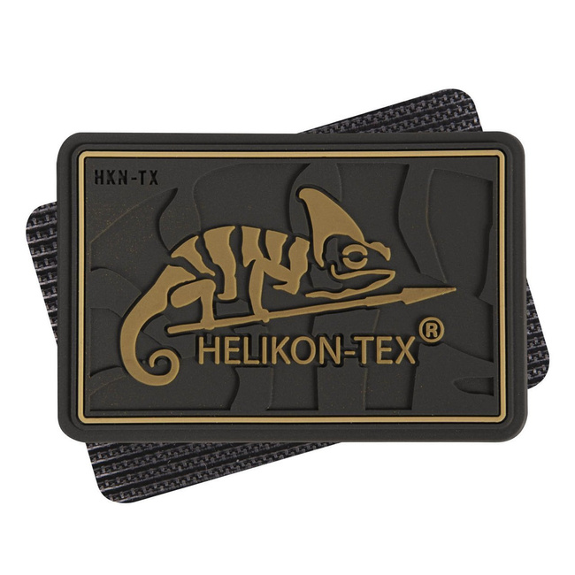 PATCH DIN PVC CU LOGO HELIKON-TEX - 5.5 x 3.5 CM - COYOTE