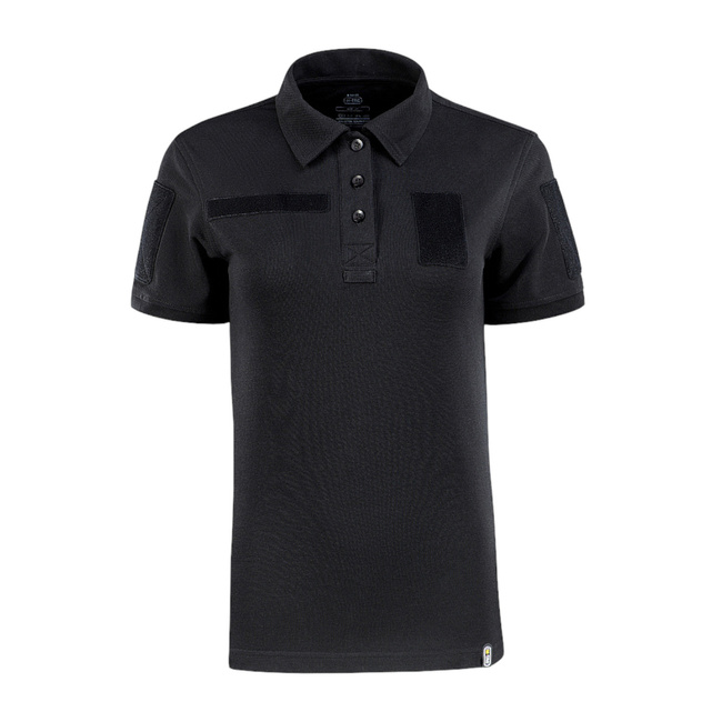 WOMEN'S TACTICAL POLO T-SHIRT - POLO-SHIRT 65/35 LADY - BLACK - M-TAC