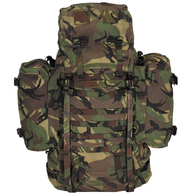RUCSAC MARE CU POUCH-URI LATERALE - 120 L - SURPLUS MILITAR ARMATA OLANDEZA - CAMUFLAJ OLANDEZ NL - UZAT