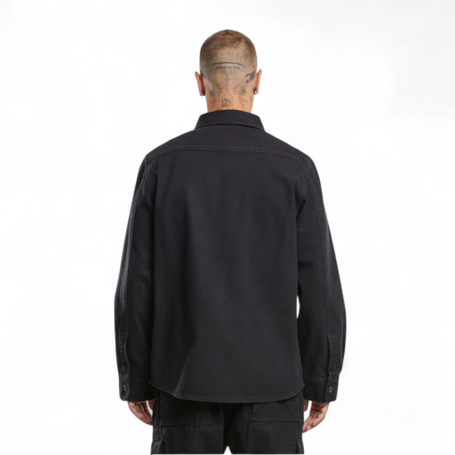 Men's Heavy Twill Shirt - Black - Brandit
