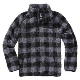 Hanorac Teddyfleece Troyer - negru/gri - Brandit