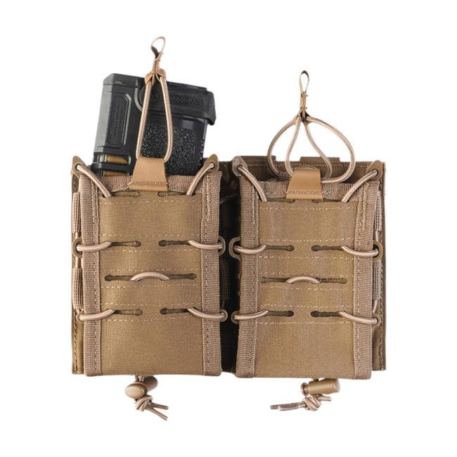 DOUBLE MAGAZINE POUCH - OPEN TOP FLEX - DARK COYOTE - MIL-TEC