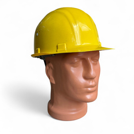 Casca de protectie cu sistem de reglare si ventilatie - Surplus Militar Armata Romana - Galbena - In stare buna