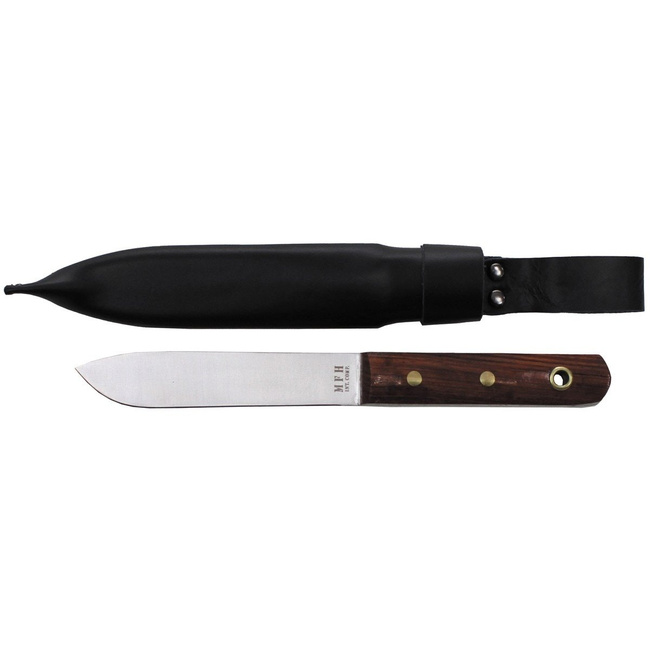 BW Sailors knife, wooden handle, sheath