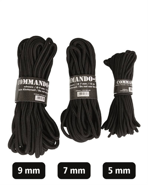 FRANGHIE COMMANDO - 15 M - Mil-Tec® - NEAGRĂ