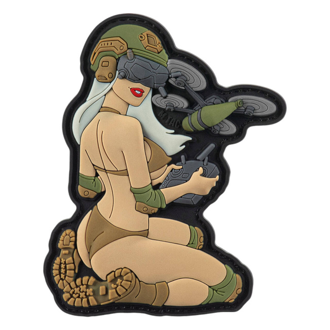 PVC TACTICAL GIRL ?6 PATCH - WHITE/COYOTE/OLIVE V2 - M-TAC