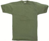 COTTON T-SHIRT - OD GREEN - MILITARY SURPLUS GERMAN ARMY - USED