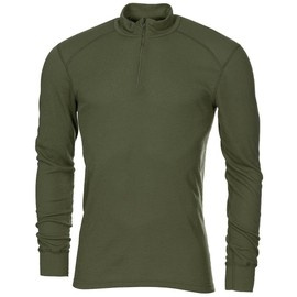 BLUZA CU MANECA LUNGA CU FERMOAR - ODLO - VERDE OD - SURPLUS MILITAR NL - UZATA