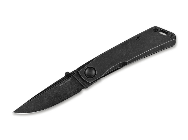 Pocket Knife - Luna ECO - Real Steel - Black with Stonewash finish