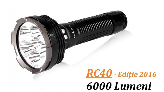 Flashlight Fenix RC40, water resistant
