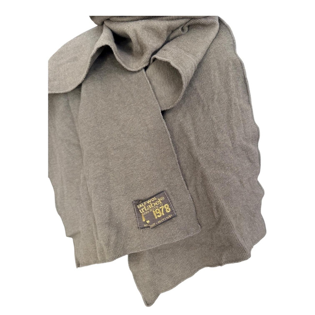 Fular Vintage Half Tubular - Anii 1970 - Surplus Militar Armata Olandeza - Verde Olive - In Stare Buna