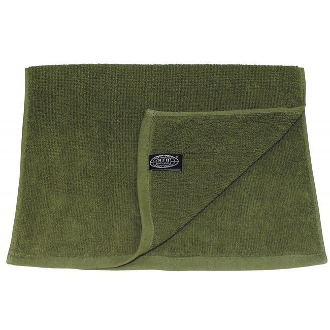 Towel, terry cloth, OD green, 110 x 50 cm