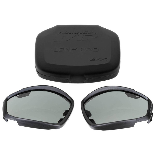 SPARE LENSES FOR SAFETY GOGGLES - ESS V12 - SMOKE - MILITARY SURPLUS - LIKE NEW