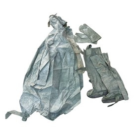 COSTUM ANTICHIMIC CAUCIUC NBC - 3 PIESE - SURPLUS MILITAR ARMATA ROMANA - VERDE OD - IN STARE BUNA