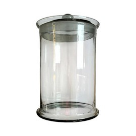 STICLA VINTAGE CU CAPAC DIN STICLA - ANII 1980 - TRANSPARENTA - SURPLUS MILITAR ARMATA ROMANA - IN STARE BUNA