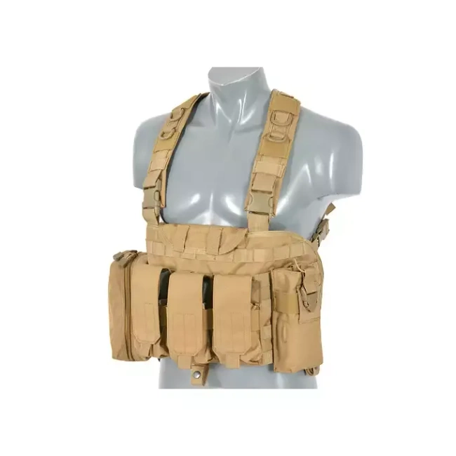 Force Recon Chest Harness - MOLLE - Coyote Tan - 8FIELDS