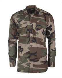FIELD SHIRT - COTTON RIPSTOP - Mil-Tec - WOODLAND