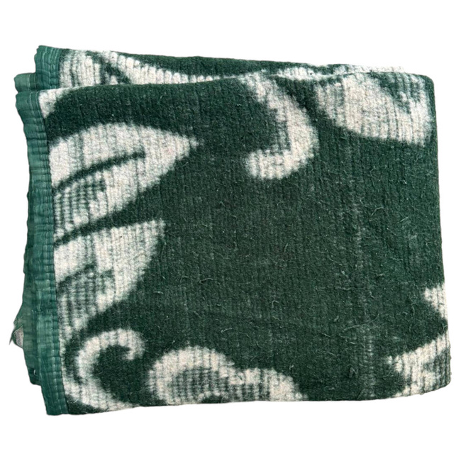 PATURA DE LANA VINTAGE - 140x210 CM - SURPLUS MILITAR ARMATA ROMANA - DEGRADATA