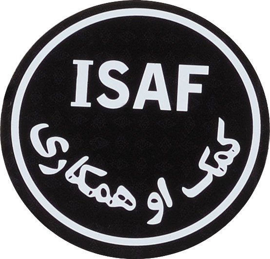 INSIGNA, EMBLEMA, PLASTURE INFRA ROSU ISAF
