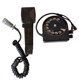 DISC SI RECEPTOR PENTRU TELEFONUL DE CAMPANIE TC-72 F-1600 - V1 - SURPLUS MILITAR DE LA ARMATA ROMANA - IN STARE BUNA