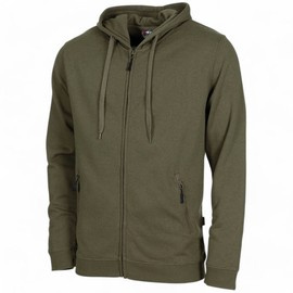 SWEATSHIRT WITH ZIPPER - JOGGER - OD GREEN - MFH
