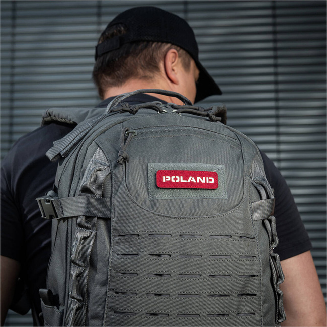 POLAND PATCH - 25 x 80 mm - LASER CUT - RED/GID - M-TAC