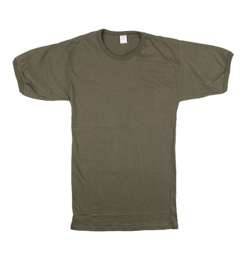TRICOU VERDE OD (MARIMI S-M) - SURPLUS MILITAR DE LA ARMATA ITALIANA - CA NOU