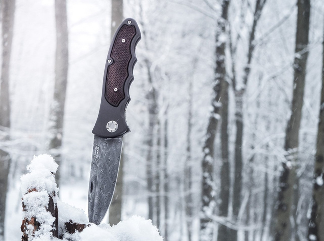 CUTIT DE BUZUNAR "LEOPARD-DAMASCUS III 42" - BOKER