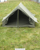 2-MEN TENT - F1 - WITH GROUNDSHEET - FRENCH MILITARY SURPLUS - USED - OD