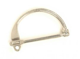 GERMAN ARMY DUFFLE BAG LOCK - STEEL - MILITARY SURPLUS - USED