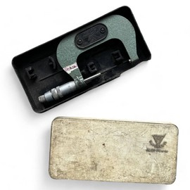 MICROMETRU MECANIC MILITAR DE EXTERIOR - 50-75 MM - SURPLUS MILITAR ARMATA ROMANA - IN STARE BUNA