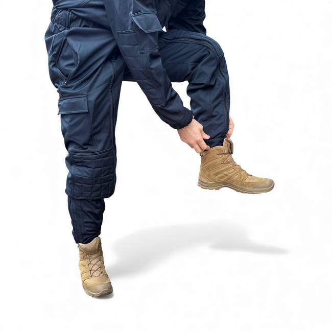 Combinezon Softshell De Iarna Pentru Jandarmi - Cu Ecuson JANDARMERIA si Emblema Tricolor - Bleumarin - Lecter Tactical