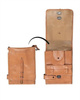 MAP CASE - BROWN ECO-LEATHER - MILITARY SURPLUS HUNGARIAN ARMY - USED