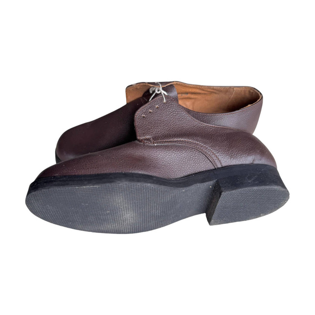 PANTOFI DIN PIELE - BORDO - SURPLUS MILITAR ARMATA ROMANA - IN STARE BUNA