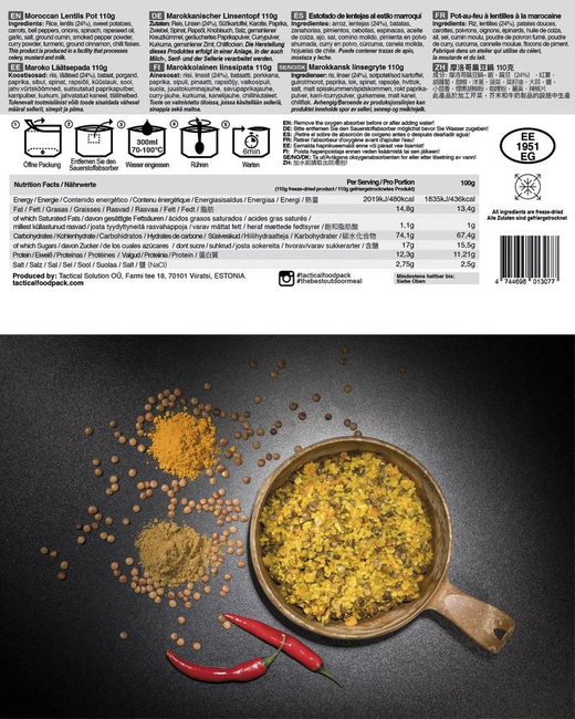 TACTICAL FOODPACK - LINTE MAROCANE - MILTEC
