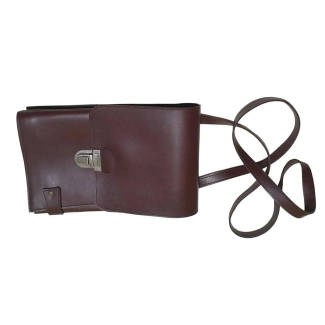 Leather Map Case - Military Porthart RSR Era - Officer - Romanian Army Surplus - Brown - Like New
