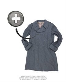 SWISS FIELD GREEN OVERCOAT - USED