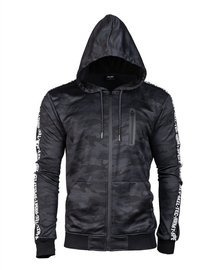 BLUZA DE TRENING, HANORAC CU FERMOAR - Mil-Tec® - CAMUFLAJ INCHIS