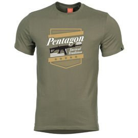 Tricou cu maneca scurta A.C.R. Olive-Pentagon