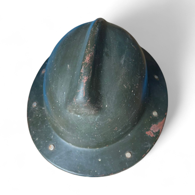 Vintage civil protection helmet - Composite material - Romanian army surplus - Used