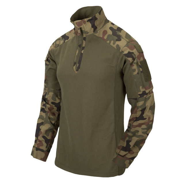 BLUZA TACTICA MCDU COMBAT - NYCO RIPSTOP - PL WOODLAND/VERDE OLIVE - HELIKON TEX