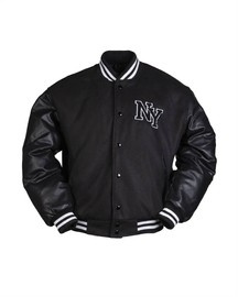 JACHETA TIP BASEBALL CU PATCH NY - NEAGRA - MILTEC