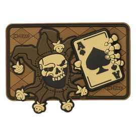 PATCH JOKER SKULL - 3D PVC - COYOTE - M-TAC