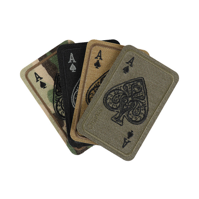 PATCH CARTE AS DE PICA (BRODAT) - CORDURA - COYOTE - M-TAC